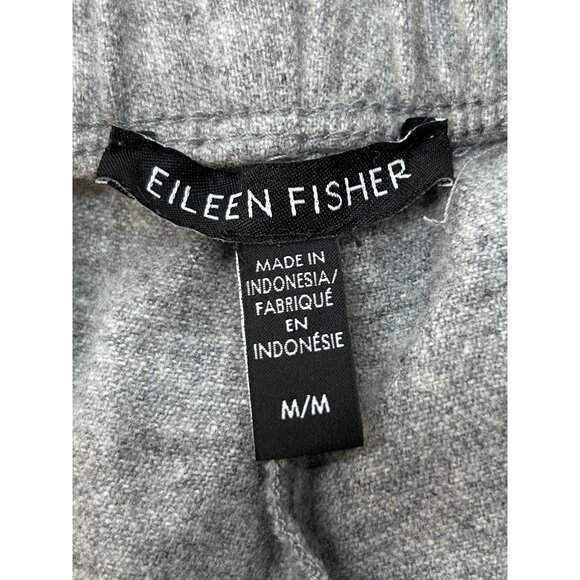 Eileen Fisher Womens Size Medium Elastic Waist Pockets Wool Grey Minimalist - Picture 6 of 13